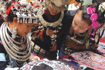 Traditional handicraft competition held in Kaili, SW China